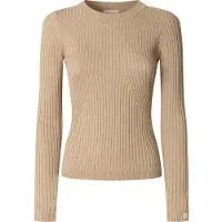 Pepe Jeans für Damen. PL7000025 Carla beige Pullover (XS), Lässig, Baumwolle