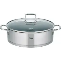 Elo Servierpfanne "Citrin", silber (edelstahlfarben), H:8cm Ø:28cm, Pfannen, Servierpfanne, Induktion, Ø 28 cm