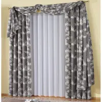 Wirth 1100000002199 "Angie" Gr. 1, grau (anthrazit), B:135cm H:145cm, Polyester, Gardinen, 1100000002199