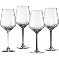 Ritzenhoff & Breker Weißweinglas "Jive", transparent, B:8cm H:21,5cm Ø:8cm, Glas, Trinkgefäße, Weißweinglas, 4er Set, je 370 ml
