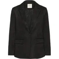 Cream Blusenblazer "Blazer CRCanna", Damen, Gr. XL, schwarz (pitch schwarz), Obermaterial: 95% Polyester PES. 5% Elasthan EL., Blazer Blusenblazer