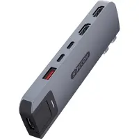 Sitecom 6-in-2-Multiport-Hub für MacBook Pro Grau