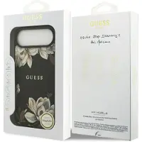 GUESS Grained Flowers Classic Logo Magsafe Iphone Air Handyhülle