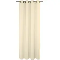 Wirth Vorhang "Umea" Gr. 1, beige (hellbeige), B:132cm H:145cm, Jacquard, Polyester, Gardinen, Vorhang