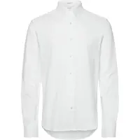 Gant für Herren. 3250271 Weißes Regular Fit Hemd aus elastischem Piqué-Strick (L), Lässig, Baumwolle, Langarm