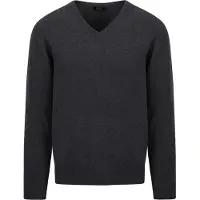 William lockie V-Auschnitt Pullover Anthrazit