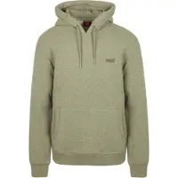Superdry für Herren. M2014404A Essential Logo Hoodie grün (XXL), Lässig, Baumwolle