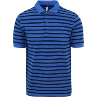 Sun68 Poloshirt Streifen Royal Blau