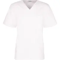 Seidensticker Funktionshemd , Herren, Gr. XL (43-44), normale Ärmellängen, weiß, 60% Baumwolle, 40% Polyester, unifarben, regular fit, V-Ausschnitt, gerader Abschluss, Hemden Funktionshemd, Kasack Uni