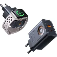 Mcdodo CH-3700 30W 2-in-1 USB-C+A Ladegerät, schwarz