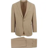 Suitable Travel Tech Herrenanzug Beige