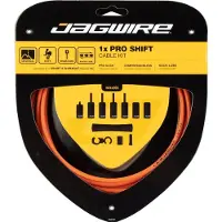 Jagwire Pro Shift 1-fach Schaltzugset Orange - Überragende Performance für MT...