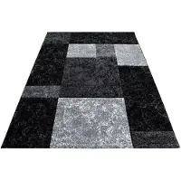 Ayyildiz Teppiche Teppich TEPPICHE "Hawaii 1330, auch als Läufer" Gr. 2, schwarz, B:80cm H:13mm L:150cm, Kunstfaser, Teppiche, Teppich, Kurzflor, handgearbeiteter Konturenschnitt, Wohnzimmer