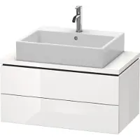 Duravit Konsolenunterschrank L-CUBE 400x820x477mm flannel grey seidenmatt