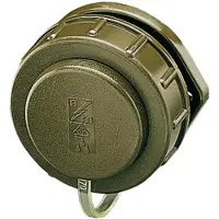 MENNEKES Schuko Anbausteckdose, IP68, bronzegrün, ovaler Flansch 10803