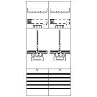 Striebel & John Striebel und John DF27Q2 Zählerfeld 7RE 2Z vorverdrahtet mit Zählerkreuz Netzsystem TN-S 5-polig 2CPX054139R9999