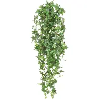 Creativ Green Kunstranke "Englische Efeuranke", grün, H:120cm, Kunststoff, Polyester, Kunstpflanzen, Kunstranke, hängender Efeu, ohne Topf