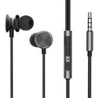 JOYROOM HiFi Wired Series JR-EW03 In-Ear-Kopfhörer mit starkem Bass, Dunkelgrau