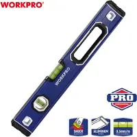 Workpro Aluminium-Boxen-Niveau 400 mm mit Magnetfuß