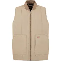 Dickies Quilted Canvas Weste Beige M Herren Beige M