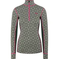 Kari Traa Merino Base Layer Rose Half Zip Thyme - XL