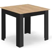 Leobert NP 80x80 Esstisch, Ausführung "Artisan", mit schwarzen Beinen