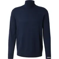 Pepe Jeans für Herren. PM7000011 Andre navy Rollkragenpullover (S), Lässig, Baumwolle, Marine