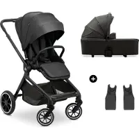 Hauck Kombi-Kinderwagen Move N Care Set - inkl. Babywanne und Sportsitz - Schwarz
