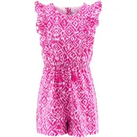 Happy girls Sommerkleid "Jumpsuit", Mädchen, Gr. 104, EURO-Größen, Stoff, rosa (deep pink), Stoff, 100% Baumwolle, normal, Kleider Sommerkleid