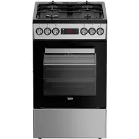 Beko Fsm52332dxdt Butangas-herd Mit Backofen 4 Brennern Silber One Size / EU Plug 220V Silber One Size