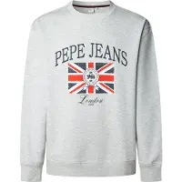 Pepe Jeans für Herren. PM5800025 Mercer Sweatshirt grau (XL), Lässig, Baumwolle