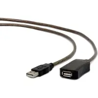 Cablexpert USB A/USB A M/F 10m, 10 m, USB A, USB A, USB 2.0, Männlich/Weiblich, Schwarz