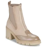 Hispanitas für Damen. HI254280 Leder-Stiefeletten Zurich taupe (37), 5 bis 8 cm, Reißverschluss, Lässig