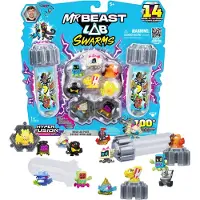 BEAST LAB Mr. Beast Lab Swarms Minifiguren 14er-Pack Mega Lab 3 3 cm Sortiment (4)