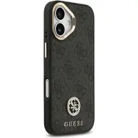 GUESS Tasche passend für IPHONE 17 kompatibel mit MagSafe GUHMP17SP4G4DCSK (PU W/ Strass Logo & Big Strap Metall Knöpfe) schwarz