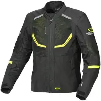 Macna Tondo wasserdichte Motorrad Textiljacke, schwarz/gelb, M