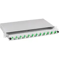 EFB Elektronik BA71533.6 Spleißbox E2000-APC 9/125μ OS2 ausziehbar 6 Pigtails abgesetzt/12 Kuppl. BA715336