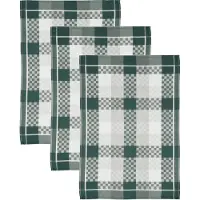 Ross Geschirrtuch "SUPERIOR", grün (moosgrün, weiß, grau), B:50cm L:70cm, 100% Baumwolle, Geschirrtücher, Geschirrtuch, aus 100% Baumwolle, 50x70 cm