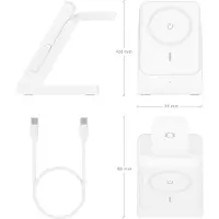 Aisens ASCH-15W4WC063-W, Drinnen, USB, Kabelloses Aufladen, Weiß