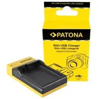 PATONA Slim Micro-USB Ladegerät für Nikon EN-EL15 1 V1 EN-EL15 D600 D610 D7000 D7100 D800 D8000