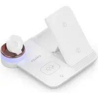 Aisens ASCH-15W4WC061-W, Drinnen, USB, Kabelloses Aufladen, Weiß