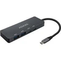 Aisens A109-0744, USB 3.2 Gen 1 (3.1 Gen 1) Type-C, USB 3.2 Gen 1 (3.1 Gen 1) Type-A, USB 3.2 Gen 1 (3.1 Gen 1) Type-C, 5000 Mbit/s, Grau, 0,15 m, USB