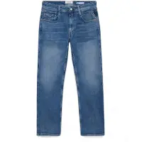 Replay Slim-fit-Jeans "Anbass", Herren, Gr. 30, Länge 34, blau (medium blau 928), Denim/Jeans, Obermaterial: 99% Baumwolle, 1% Elasthan, slim fit normal, Jeans Slim-fit-Jeans