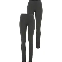 Ysabel Mora Leggings , Damen, Gr. L, N-Gr, grau (anthrazit), Single Jersey, Obermaterial: 95% Baumwolle, 5% Elasthan, eng lang, Hosen Leggings