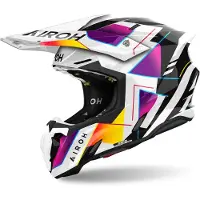 Airoh Twist 3 Rainbow Crosshelm Unisex Futter lila, XL