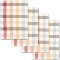 Dyckhoff Geschirrtuch "MULTIDRY", bunt (rot, orange, grau, weiß), B:50cm L:70cm, 100% Baumwolle, Geschirrtücher, Geschirrtuch, in hochwertiger Doubleface Qualität