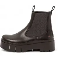 Art für Damen. 117661101003_001 Leder-Stiefeletten 1766 Leeds schwarz (36), 3 bis 5 cm, Keine, Lässig