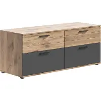 Ebuy24 Mason TV Tisch 2 Türen, 2 Schubladen Eiche Nachbildung.