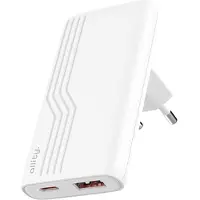 Allity Netzladegerät GaN PD QC ATC-02-65WAC 1x USB-C + 1x USB-A 65W Weiß