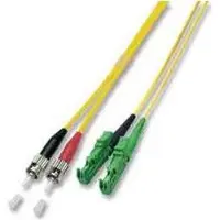 EFB Elektronik O0920.5 Duplex Jumper ST-E2000/APC 9/125μ, OS2, LSZH, gelb, 3.0mm, 5m O09205